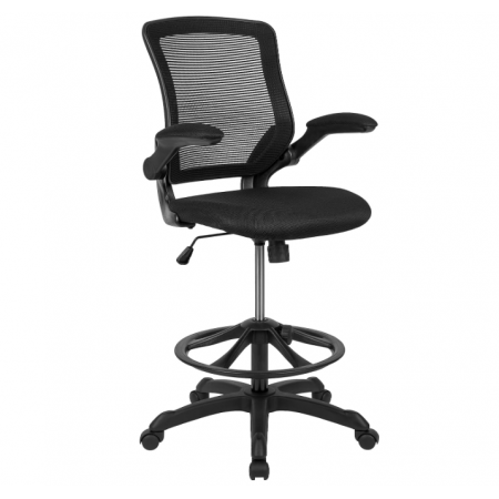 Office Chair with Adjustable Foot Ring, Lumbar Support, and Seat Height, Ergonomic Mesh Executive Chair
