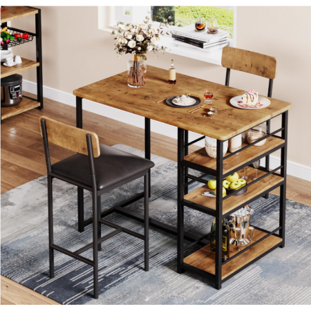 Dining Table Set for 2, Bar Table and Chairs for 2
